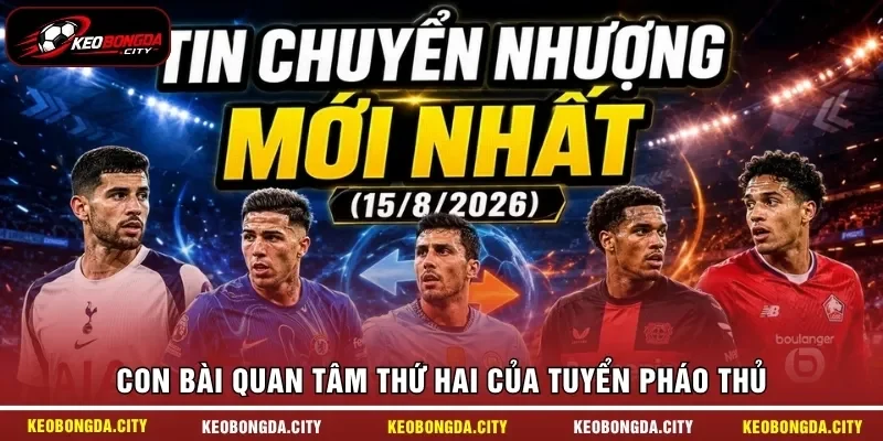 Con bài quan tâm thứ hai của tuyển Pháo Thủ