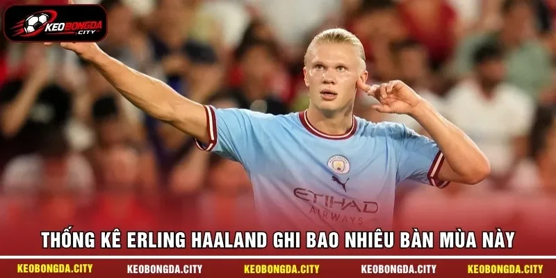 Thống kê Erling Haaland ghi bao nhiêu bàn mùa này